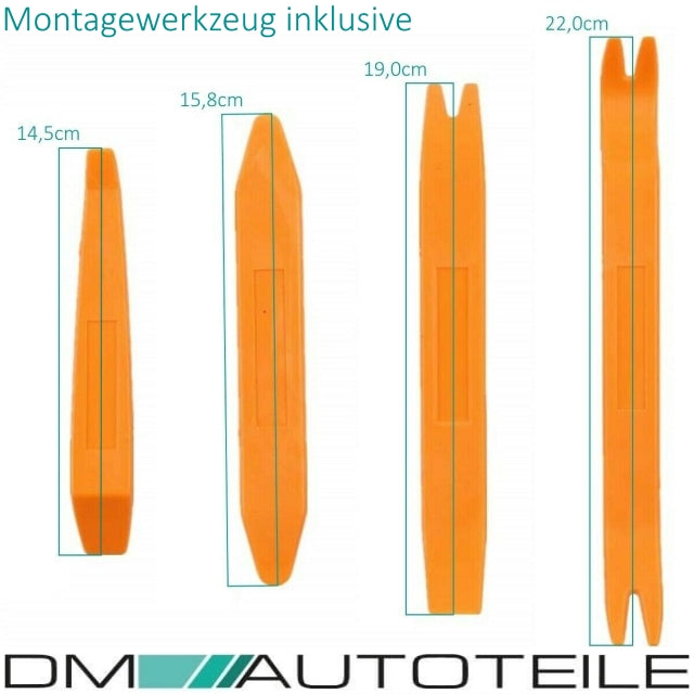 Stoßstangengitter SET Schwarz geschlossen Clean passend für BMW F30 F31 M-Paket