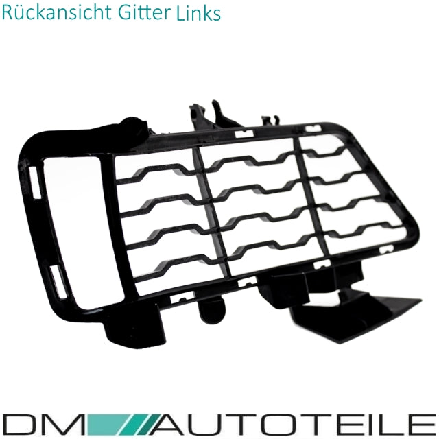 Stoßstangengitter SET Schwarz geschlossen Clean passend für BMW F30 F31 M-Paket