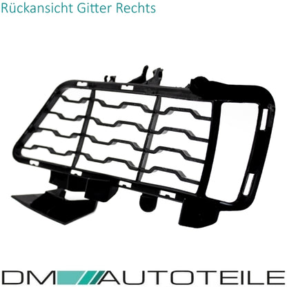 Stoßstangengitter SET Schwarz geschlossen Clean passend für BMW F30 F31 M-Paket