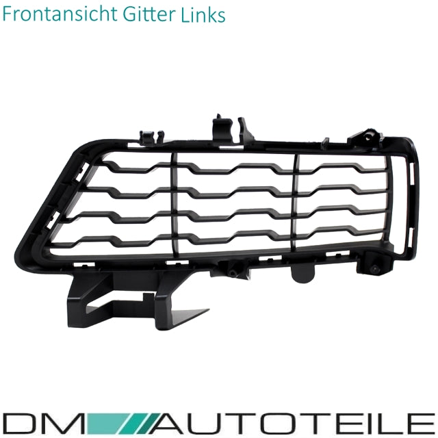 Stoßstangengitter SET Schwarz geschlossen Clean passend für BMW F30 F31 M-Paket