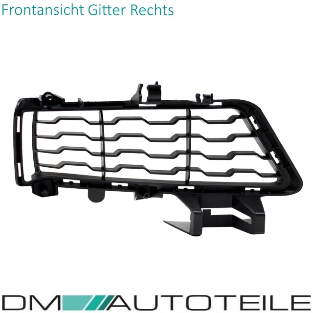Stoßstangengitter SET Schwarz geschlossen Clean passend für BMW F30 F31 M-Paket