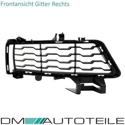 Stoßstangengitter SET Schwarz geschlossen Clean passend für BMW F30 F31 M-Paket