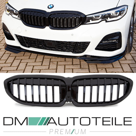 Set Performance Kühlergrill schwarz Glanz passt für den BMW 3er G20 G21 ab 2019 auch für Kamera + ABE