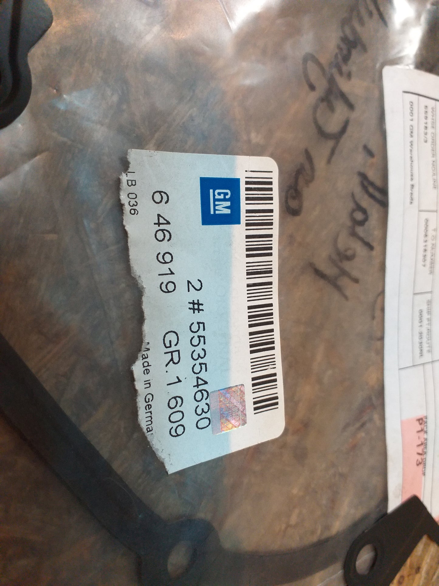 Antara 2.4l Dichtung Metall Ölpumpe an Zylinderblock original GM Opel NEU