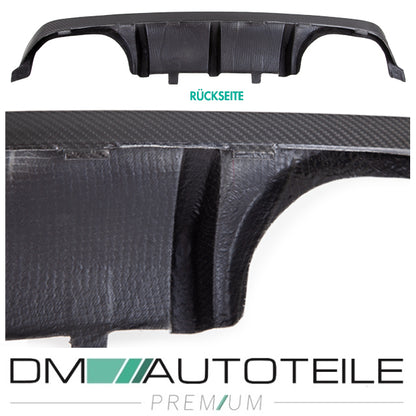 Sport-Performance Duplex Diffusor Echt Carbon passt für BMW 3er F80 M3 / 4er F82 M4 Stoßstange hinten