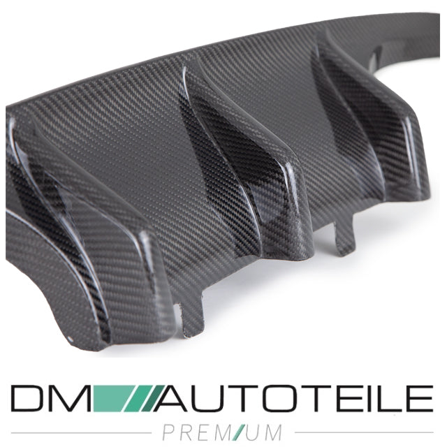 Sport-Performance Duplex Diffusor Echt Carbon passt für BMW 3er F80 M3 / 4er F82 M4 Stoßstange hinten