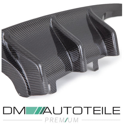 Sport-Performance Duplex Diffusor Echt Carbon passt für BMW 3er F80 M3 / 4er F82 M4 Stoßstange hinten