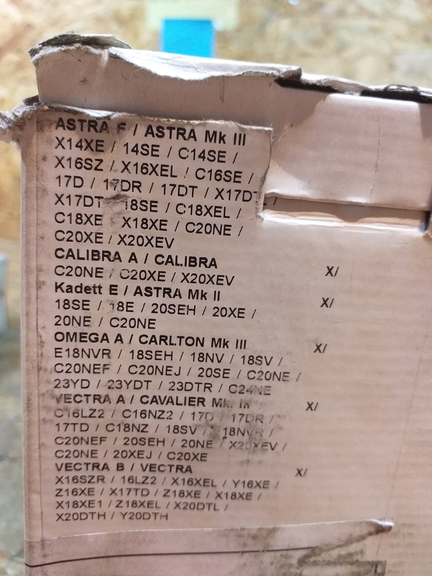 Astra /F, Calibra/ A, Astra Mk2, Kadett E, Omega A, Carlton Mk3, Vectra /A/B , Cavalier Bremsbelagsatz original GM Opel NEU
