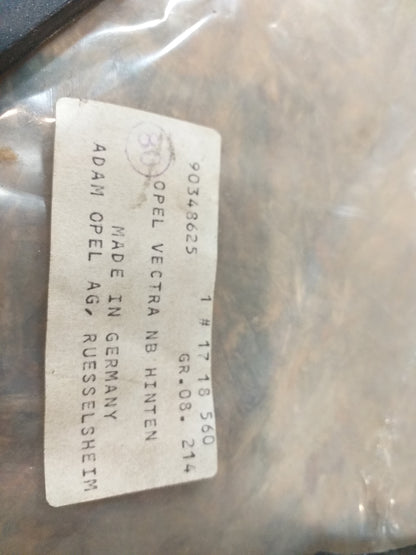 Vectra Schmutzfänger hinten OHNE CLIPS original GM Opel NEU