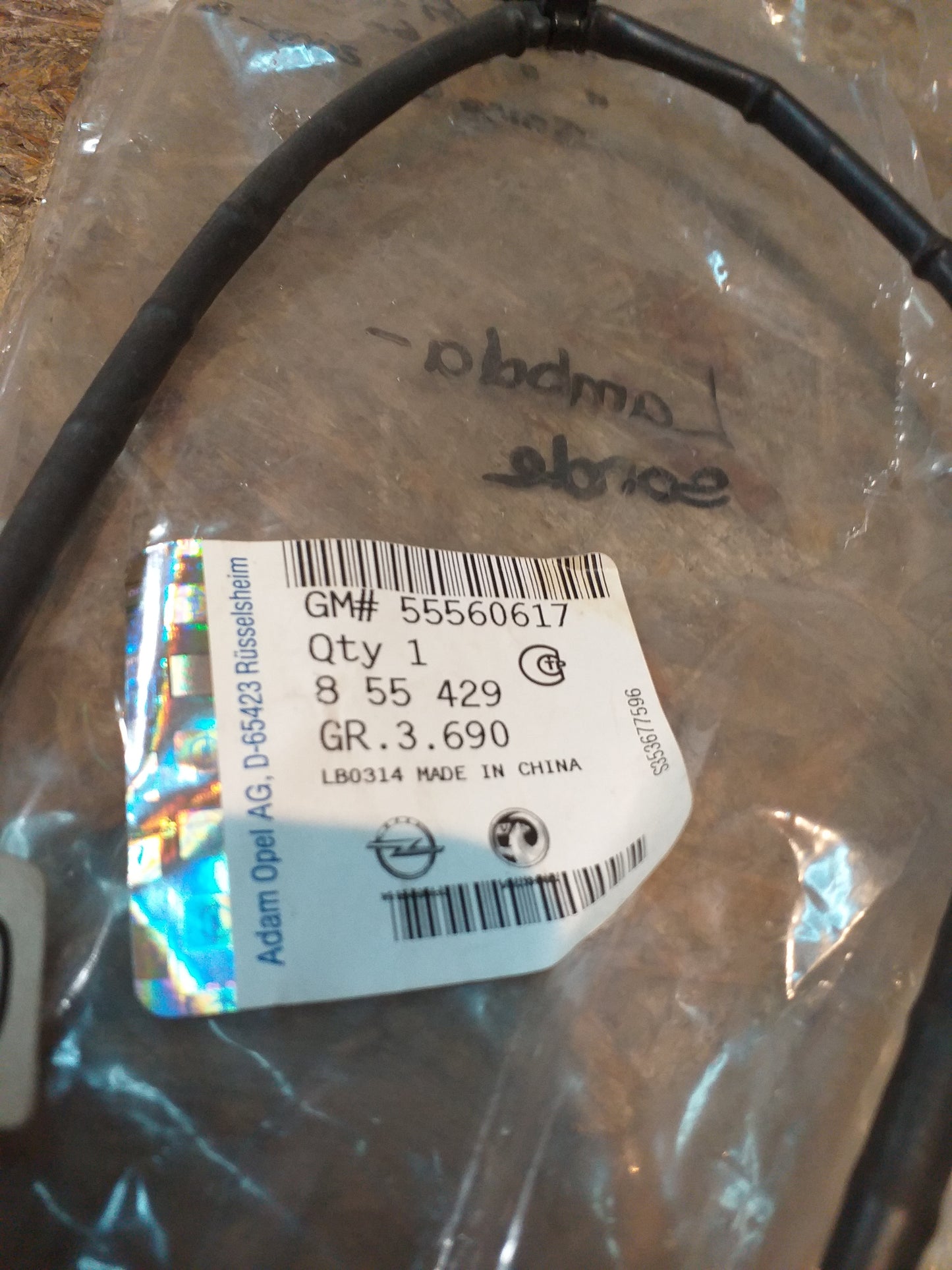 Agila A 00-06 Astra G 00-05 / Cabriolet 01 - 05 Corsa C 00-06 Lambdasonde original GM Opel NEU