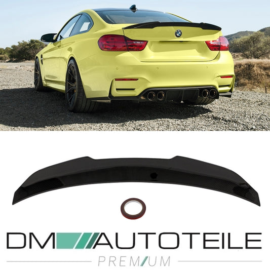 Sport-Performance Heckspoiler Carbon Dry glanz V-Form passt für BMW 4er F32 Coupe