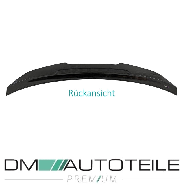 Sport-Performance Heckspoiler Carbon Dry glanz V-Form passt für BMW 4er F32 Coupe