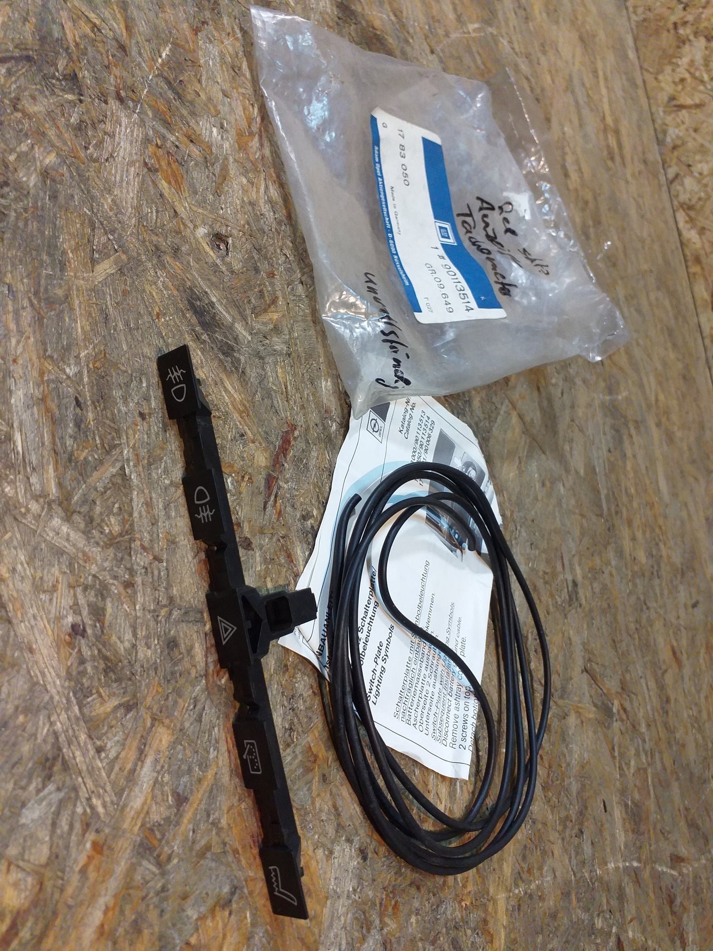 Kadett D GT Olympia Reparatursatz Anzeige Tachometer (UNVOLLSTÄNDIG) original GM Opel NEU