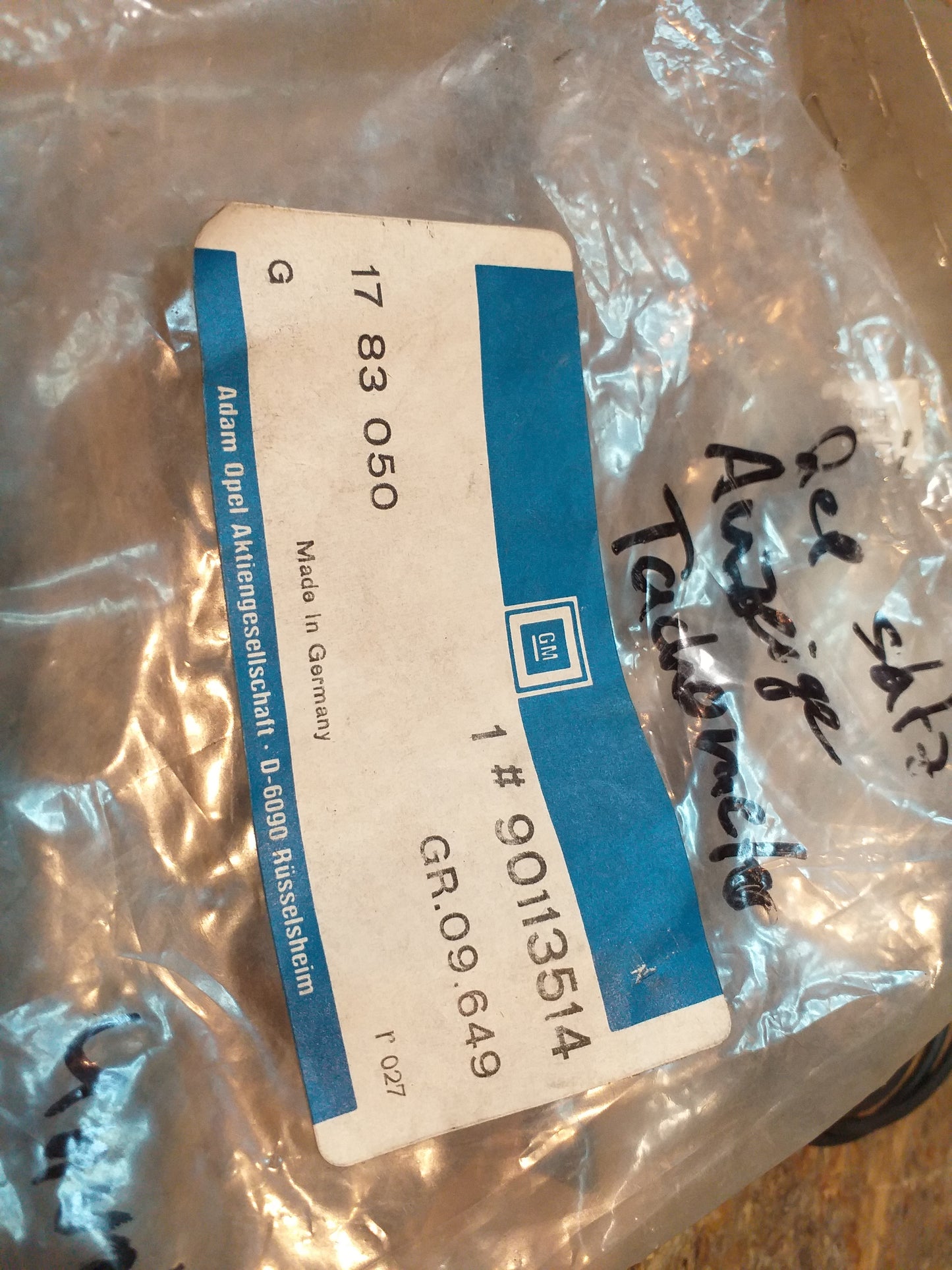 Kadett D GT Olympia Reparatursatz Anzeige Tachometer (UNVOLLSTÄNDIG) original GM Opel NEU