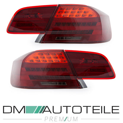 Lightbar LED Rückleuchten LCI Design Kirschrot passt für BMW 3er E92 Coupe 2006-2010