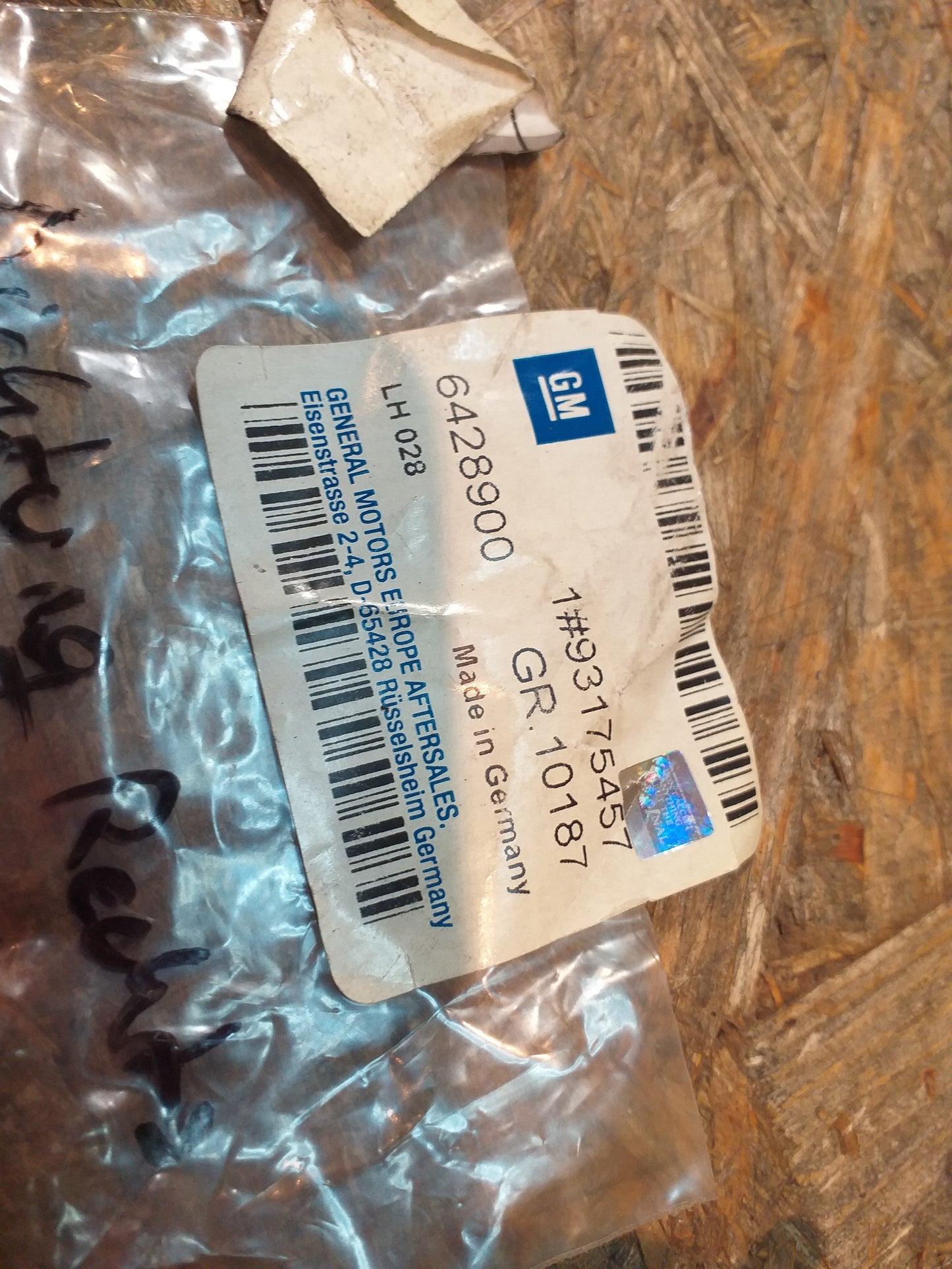 Astra G Zafira A Dichtung rechts original GM Opel NEU