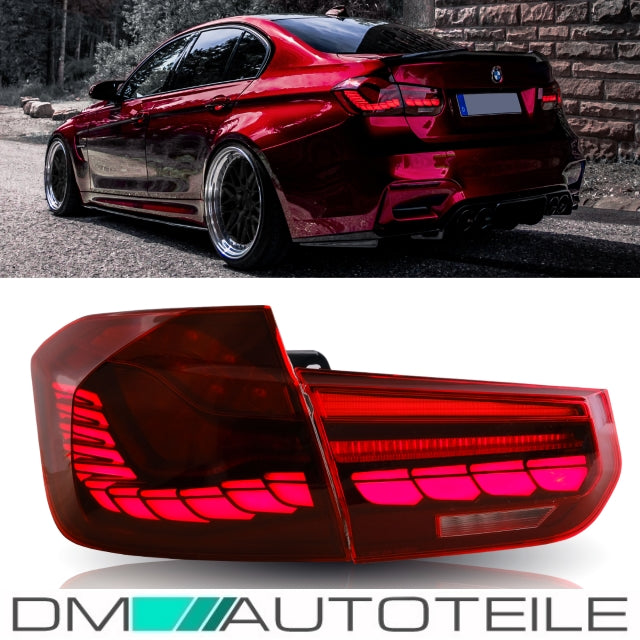 Set LED Rückleuchten Set Rot dynamische Blinker OLED Funktion passt für BMW F30 F35 Bj 13-18