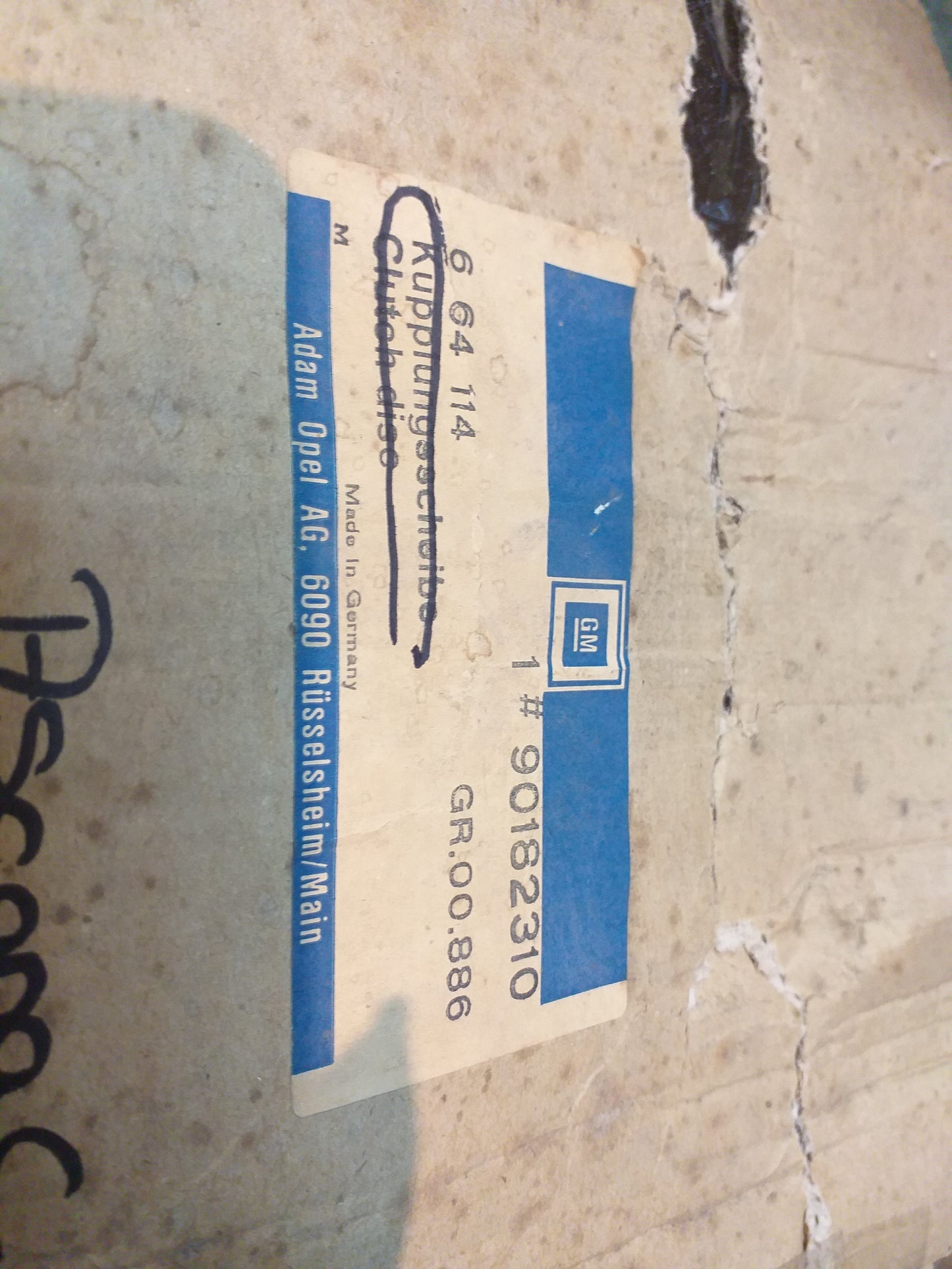 Ascona C Kadett E Kupplungsscheibe original GM Opel NEU