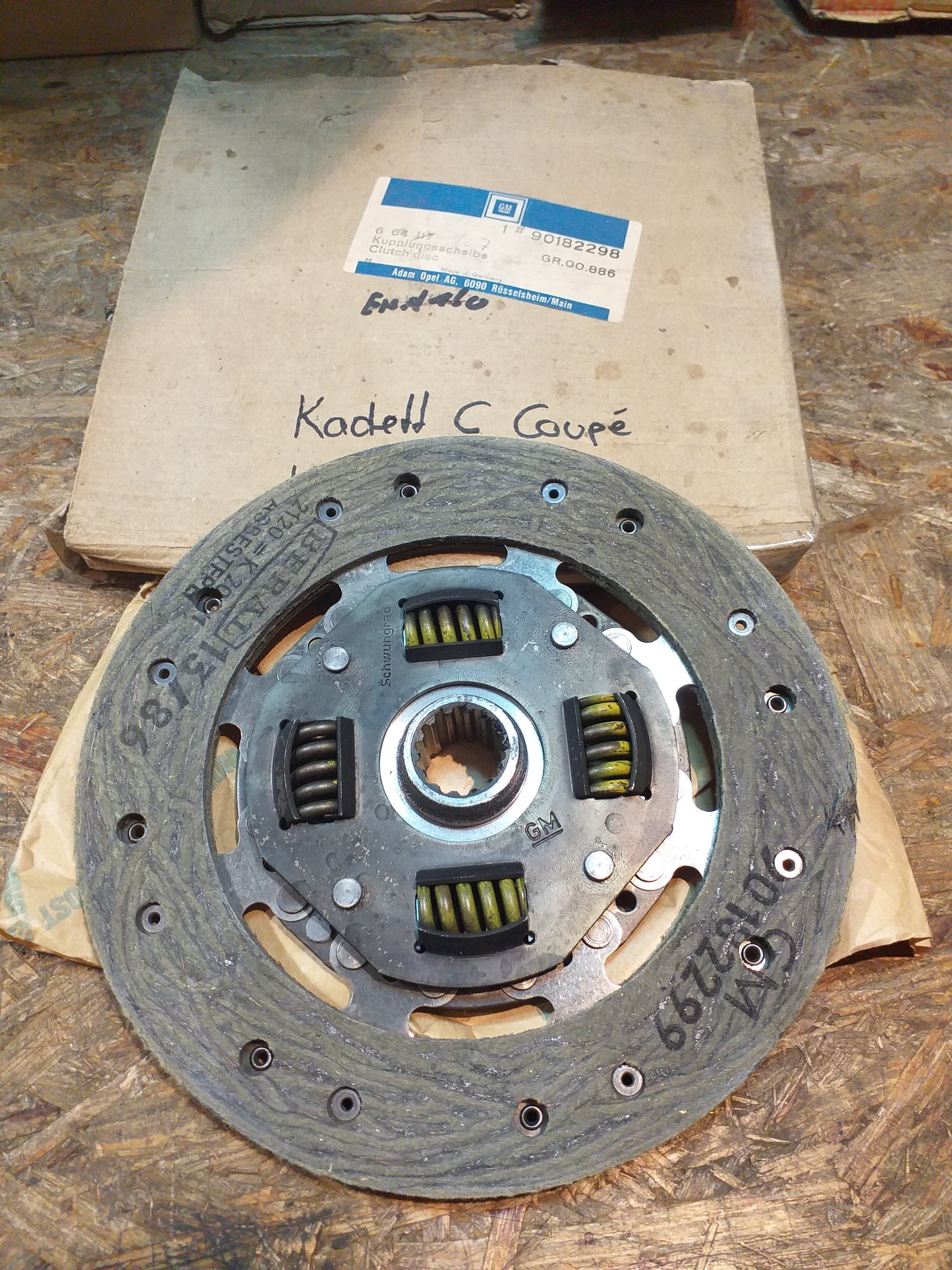 Kadett C Coupé Kupplungsscheibe original GM Opel NEU