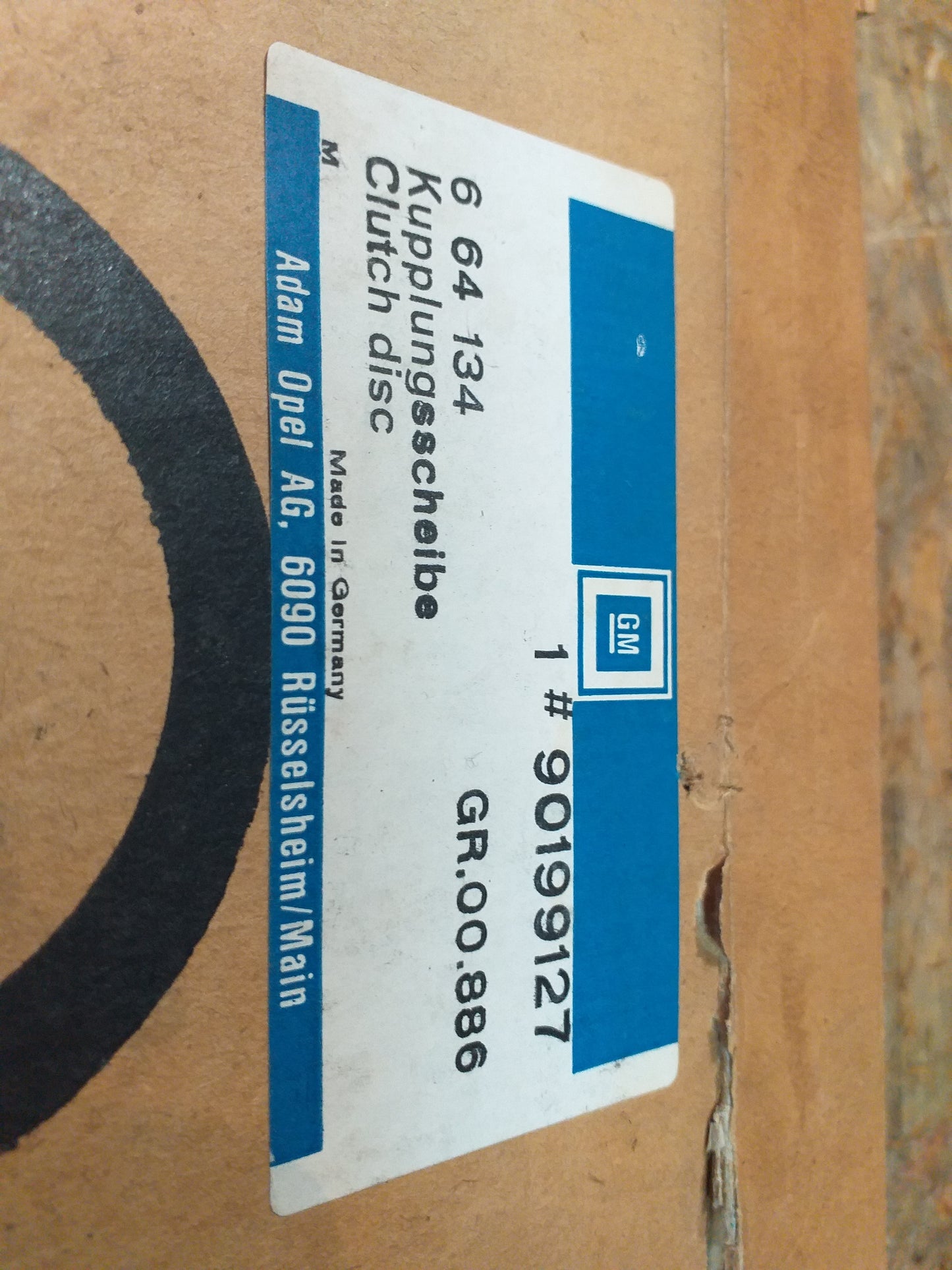 Kadett D/E Ascona C 1.8 C18NE C18NT Kupplungsscheibe original GM Opel NEU