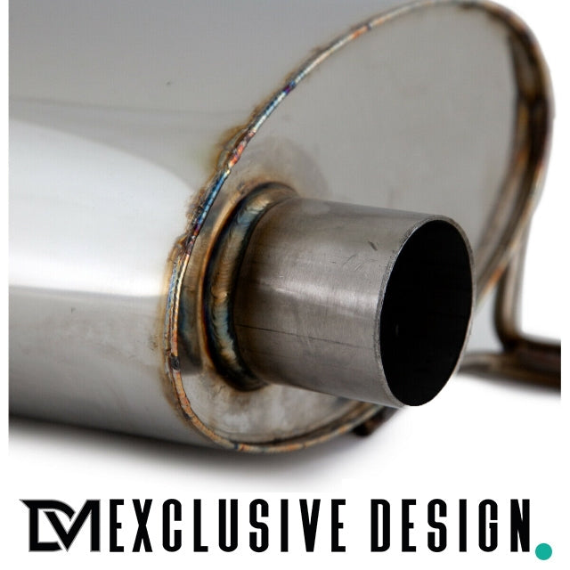 DM Exklusive Line Duplex Auspuffanlage Edelstahl schwarz glanz +ABE passt für BMW 3er F30 F31 4er F32 F33 Diesel 316d 318d...