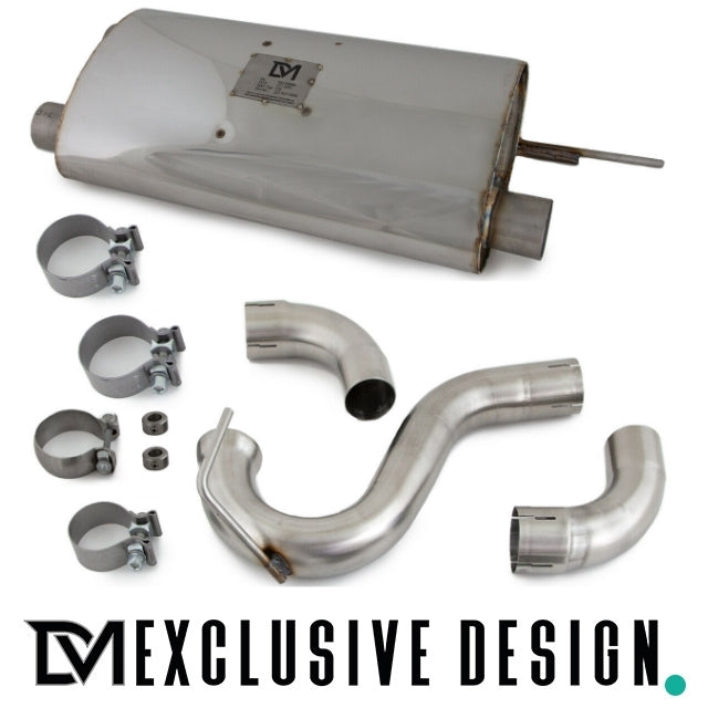 DM Exklusive Design Duplex 335d Auspuffanlage Performance+Diffusor Edelstahl Blenden schwarz glanz Made in Germany passt f...