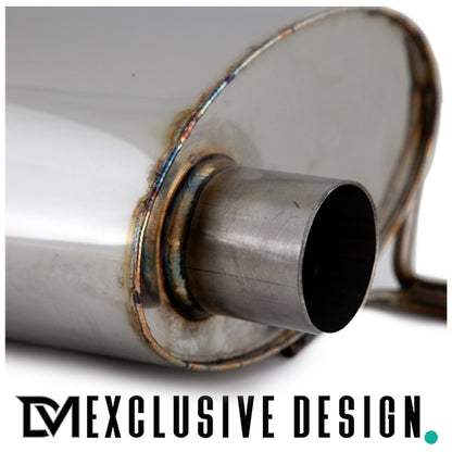 DM Exklusive Design Duplex 335d Auspuffanlage Performance+Diffusor Edelstahl Blenden Chrom Made in Germany passt für BMW 3...