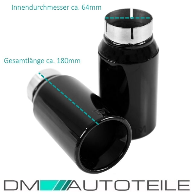 Sport-Performance Diffusor + Blenden Schwarz Glanz passt für BMW F32 F33 F36 M-Paket 435 / 440
