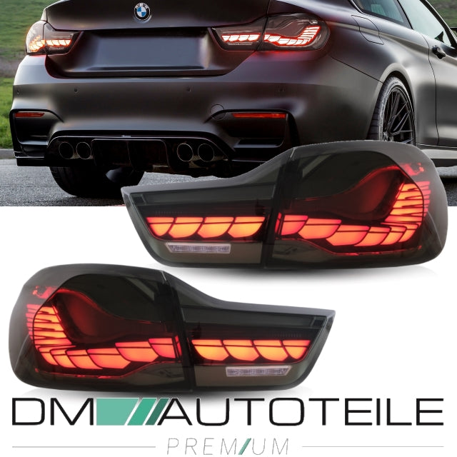 Rückleuchten SET OLED Smoke Klarglas dynamisch passt für BMW 4er F32 F33 F36 F82 F83