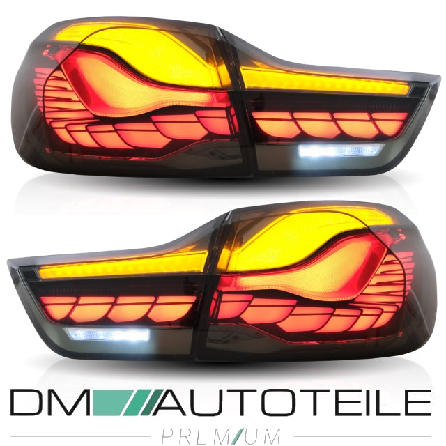 Rückleuchten SET OLED Smoke Klarglas dynamisch passt für BMW 4er F32 F33 F36 F82 F83