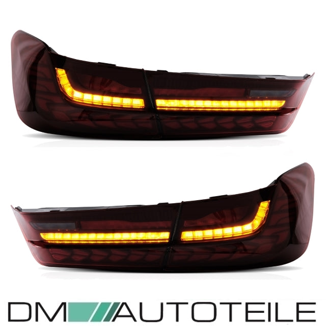 LED Rückleuchten SET Rot dynamische Blinker OLED Funktion passt für BMW 3er G20 Limousine