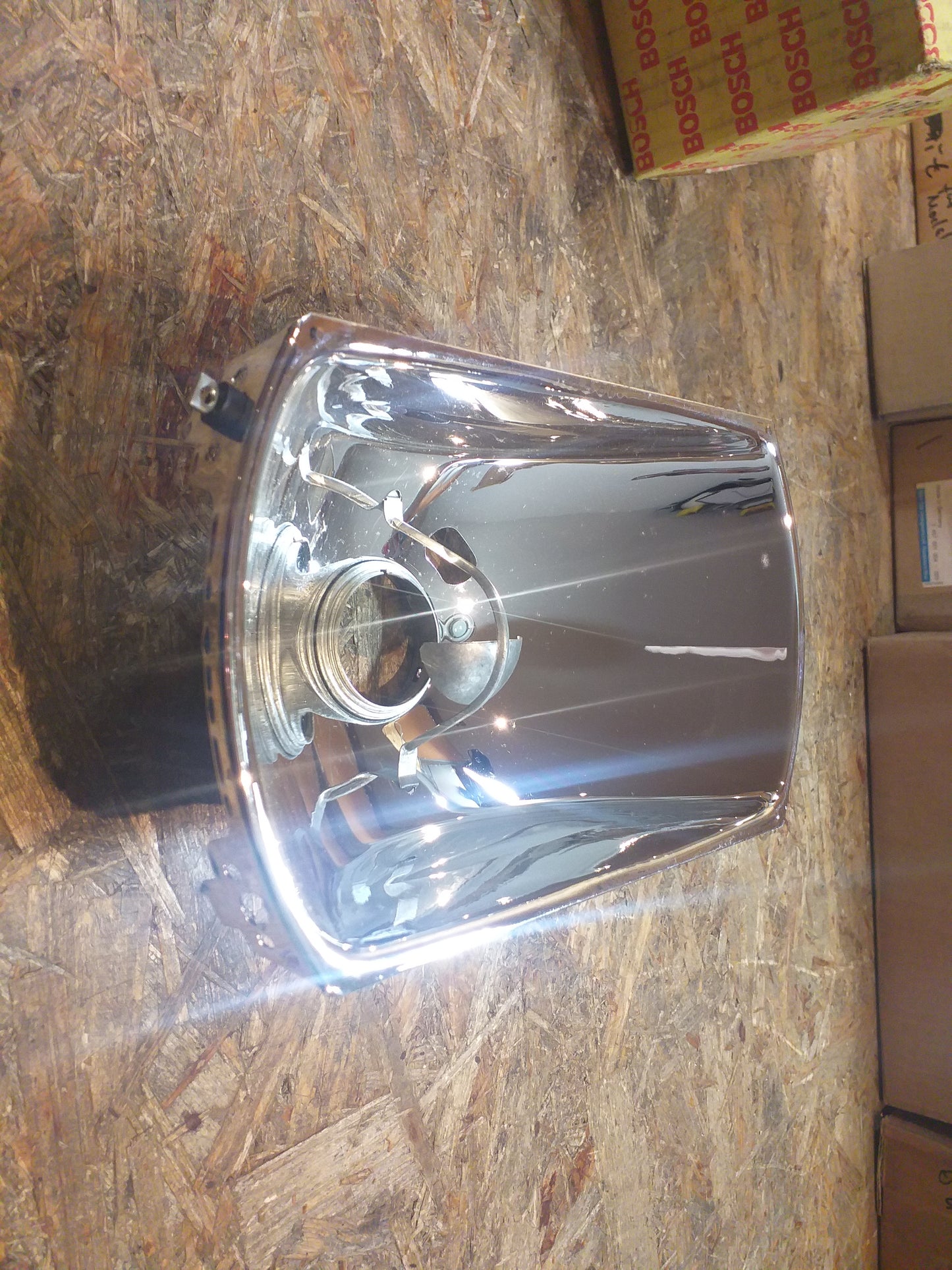 Rekord D Scheinwerfer Reflektor rechts original Bosch Opel NEU