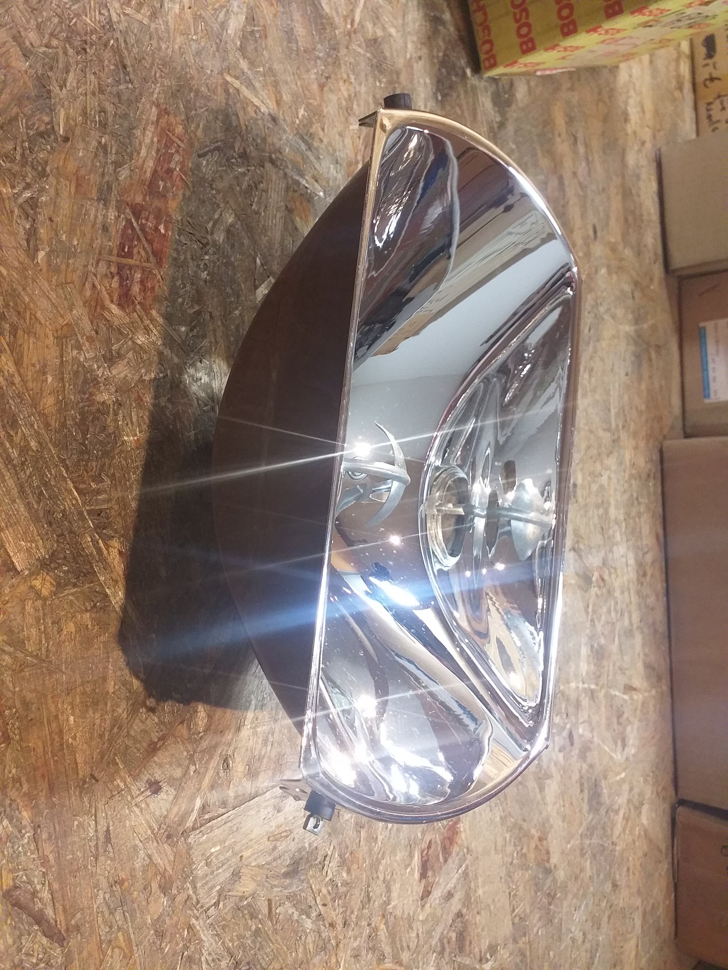 Rekord D Scheinwerfer Reflektor rechts original Bosch Opel NEU