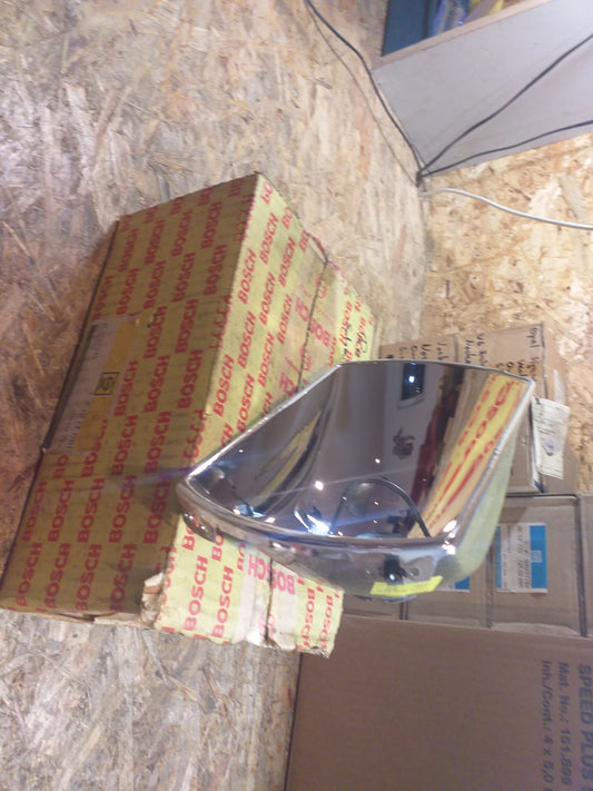 Rekord D Scheinwerfer Reflektor links original Bosch Opel NEU