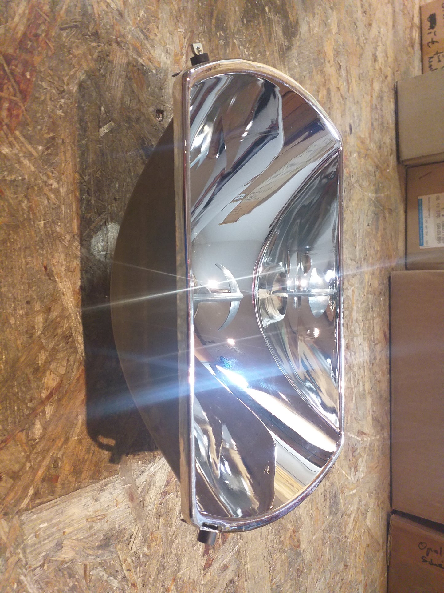 Rekord D Scheinwerfer Reflektor links original Bosch Opel NEU