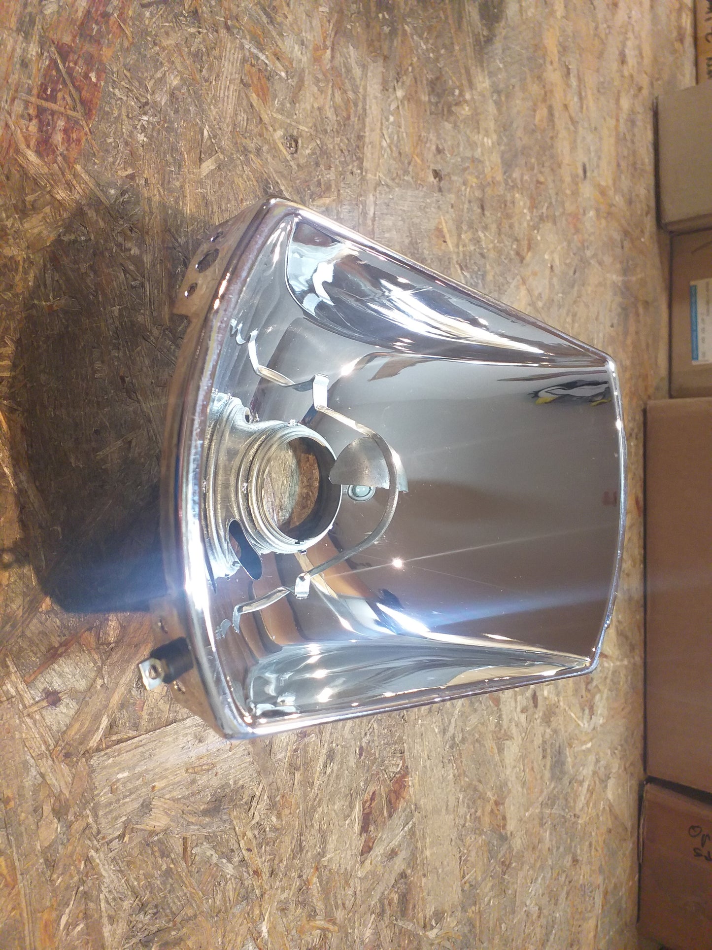 Rekord D Scheinwerfer Reflektor links original Bosch Opel NEU