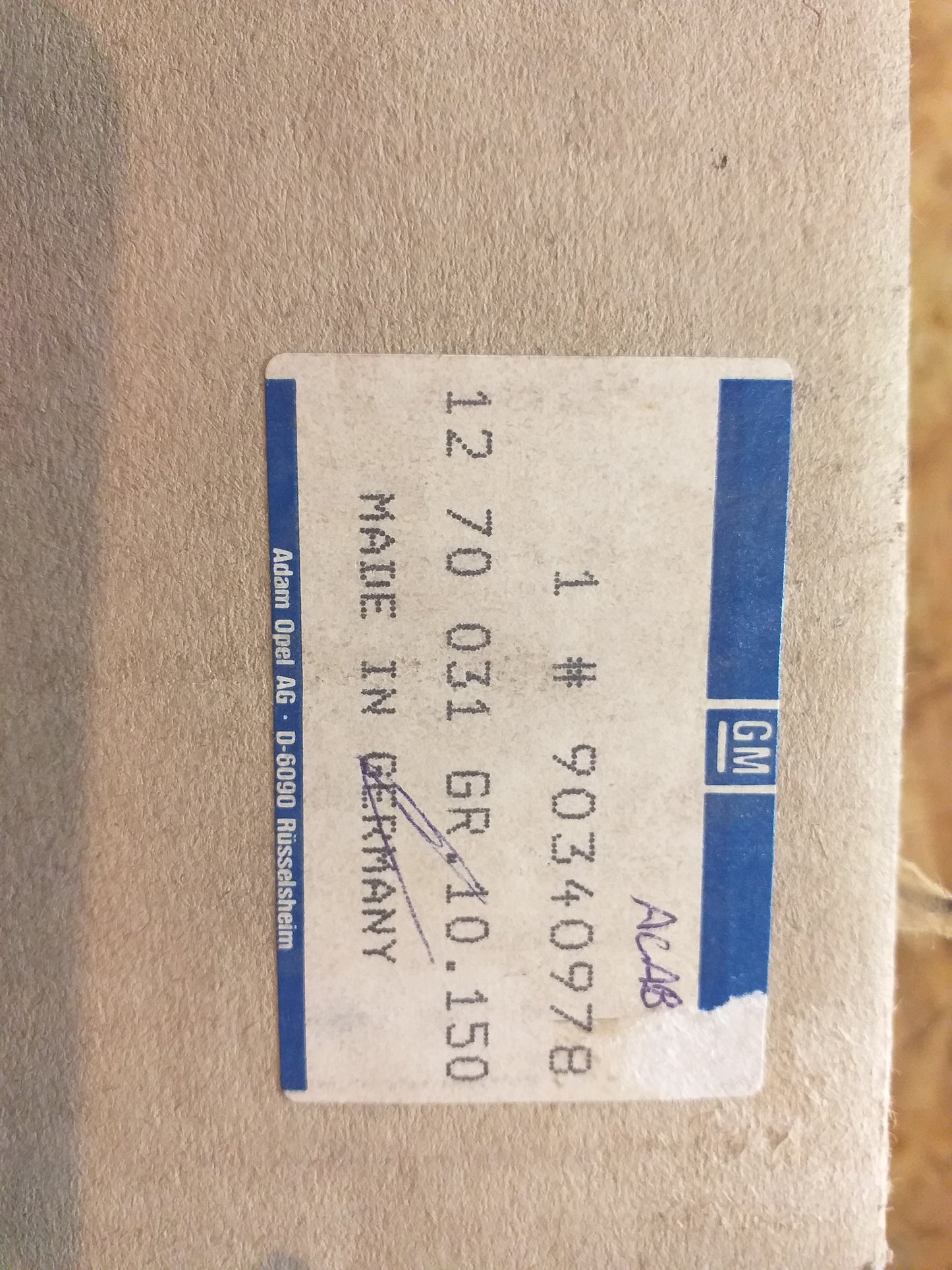 Kadett E Wischermotor original GM Opel NEU