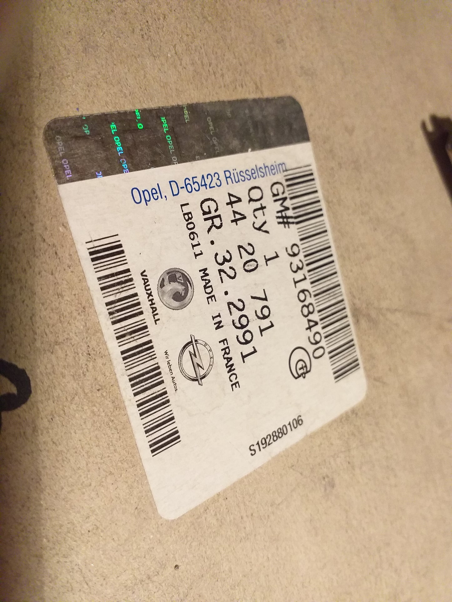 Movano B Motorsteuergerät original GM Opel NEU