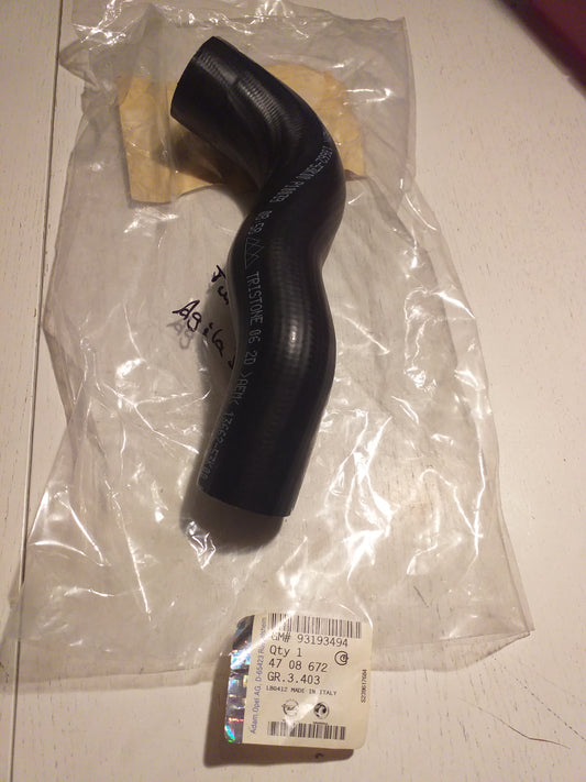 Agila B Schlauch Turbolader original GM Opel NEU