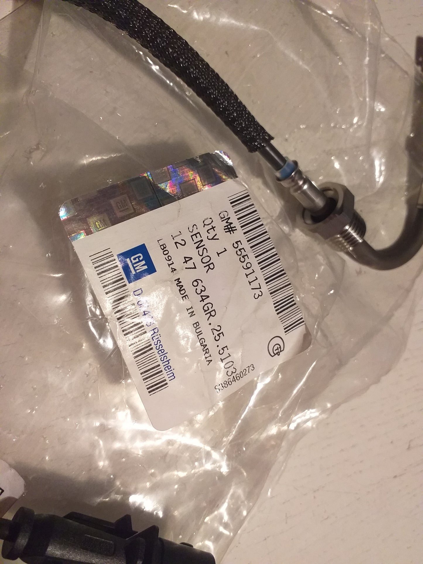 Insignia A Sensor Abgastemperatur original GM Opel NEU