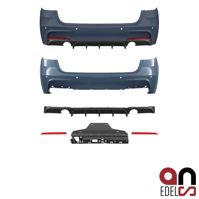 AN Sport Performance Heck Stoßstange hinten Duplex 335 mit/ohne PDC passt für BMW 3er F31 Touring Serie & M-Paket