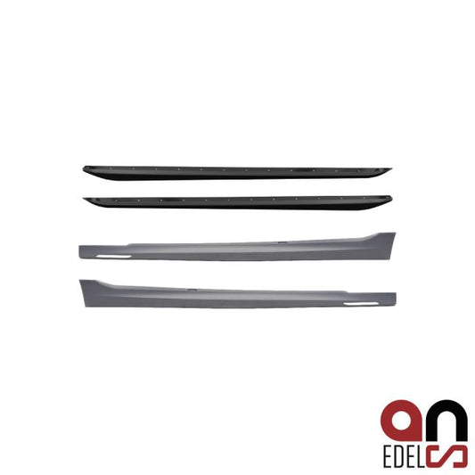 AN Set Sport Performance Seitenschweller + Ansätze grundiert mit Ambiente Licht passt für BMW 3er G20 G21 Serie + M-Paket