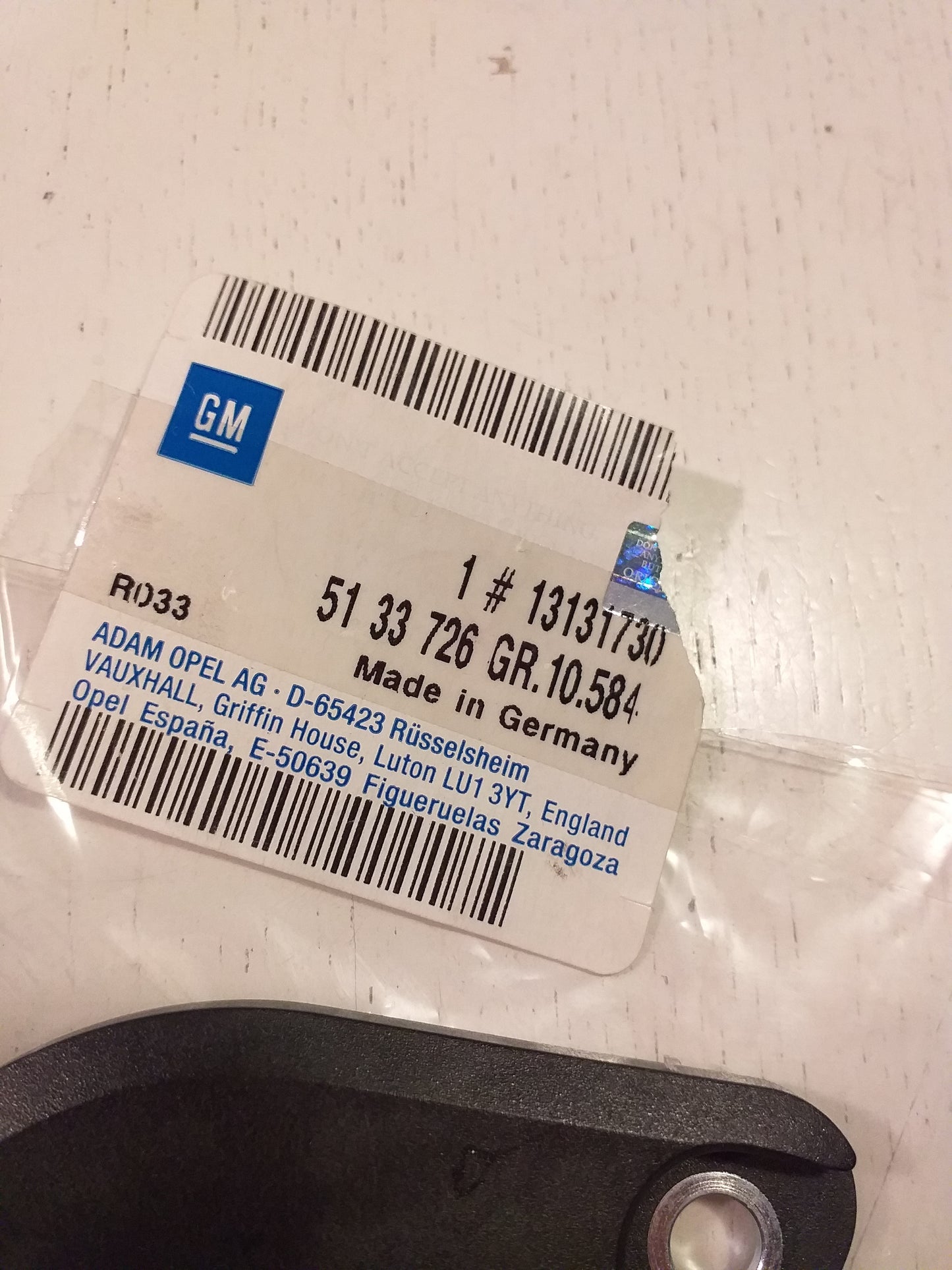 Meriva A Abstandstück rechts Türschloss original GM Opel NEU