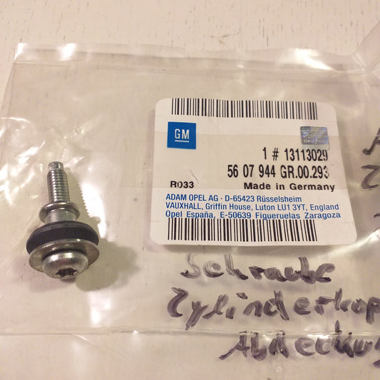 Astra G Zafira A Schraube Zylinderkopf Abdeckung original GM Opel NEU