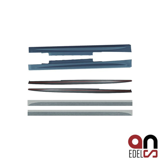 AN Sport Performance Seitenschweller Schweller +Ansätze schwarz PP passt für BMW 4er F32 F33 Serie und M-Paket