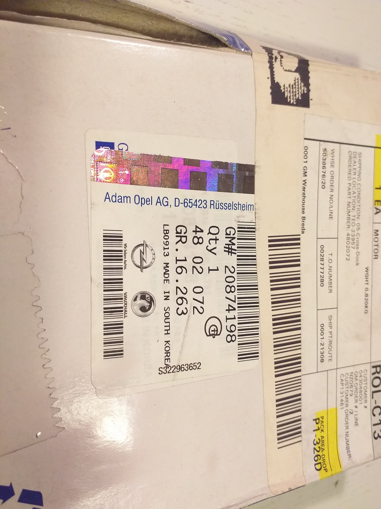 Antara 2,2CDTI Fensterhebermotor vorne links original  GM Opel NEU