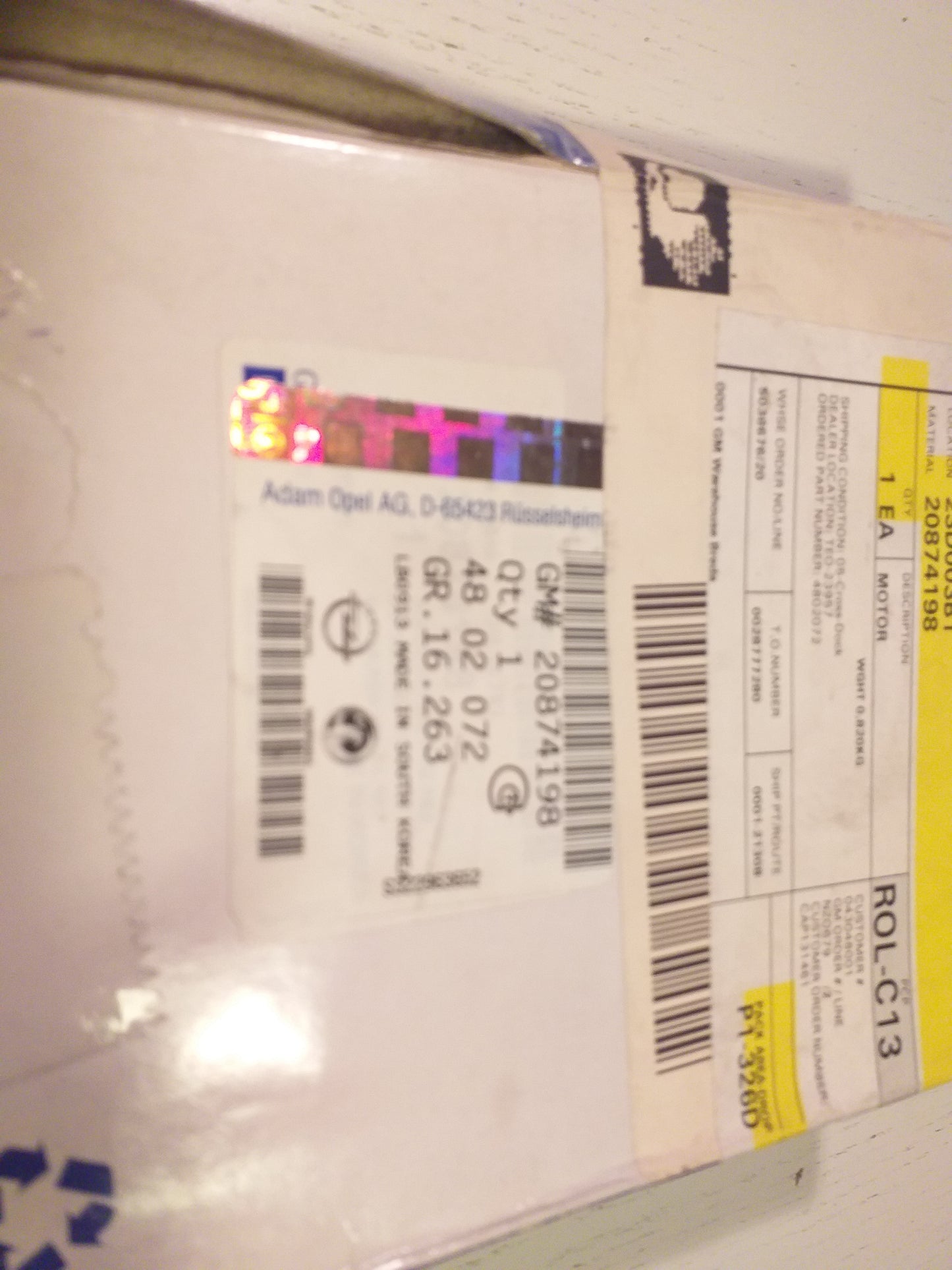 Antara 2,2CDTI Fensterhebermotor vorne links original  GM Opel NEU