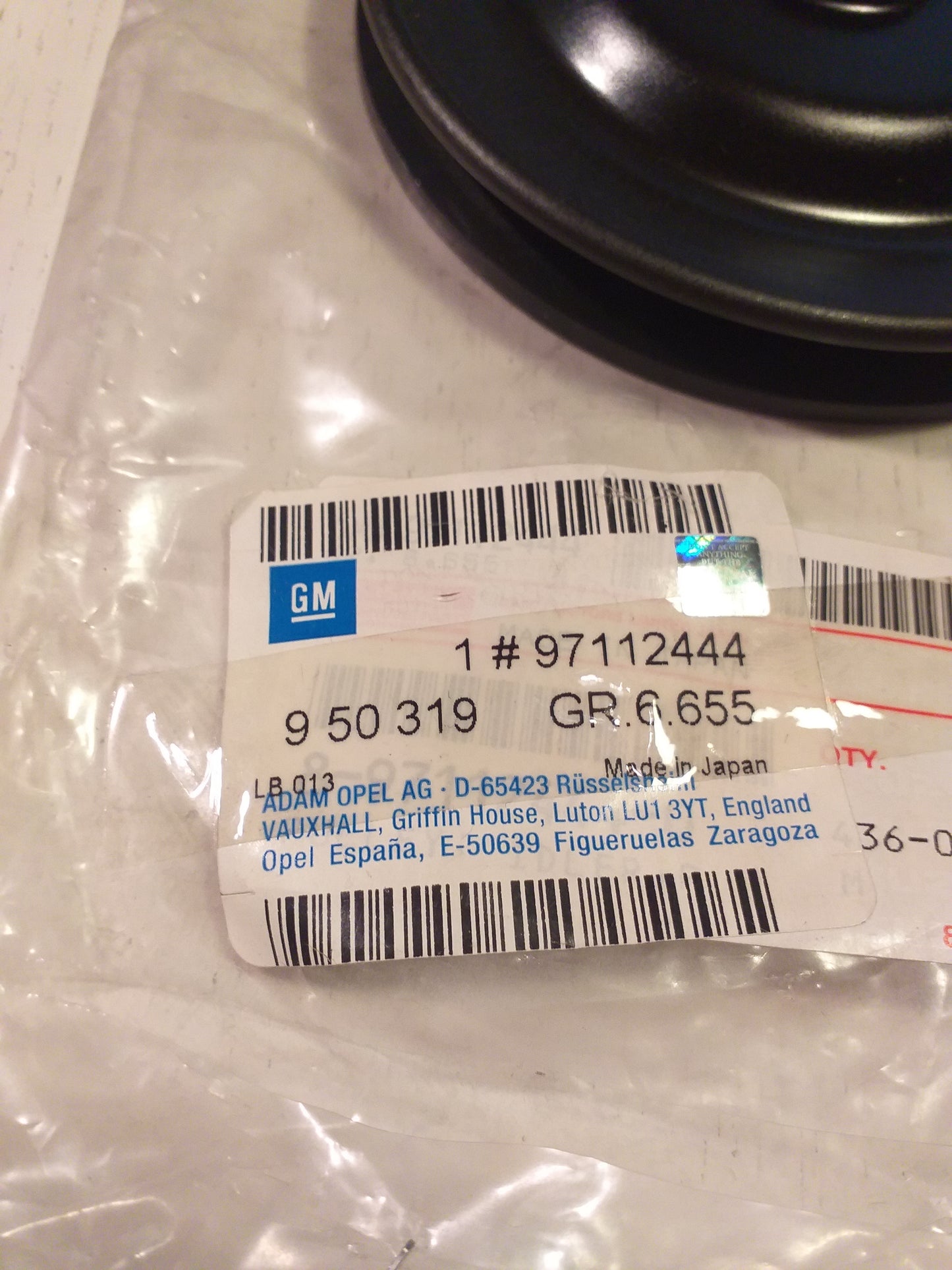 Vectra B Umlenkrolle Pumpe Servolenkung original GM Opel NEU