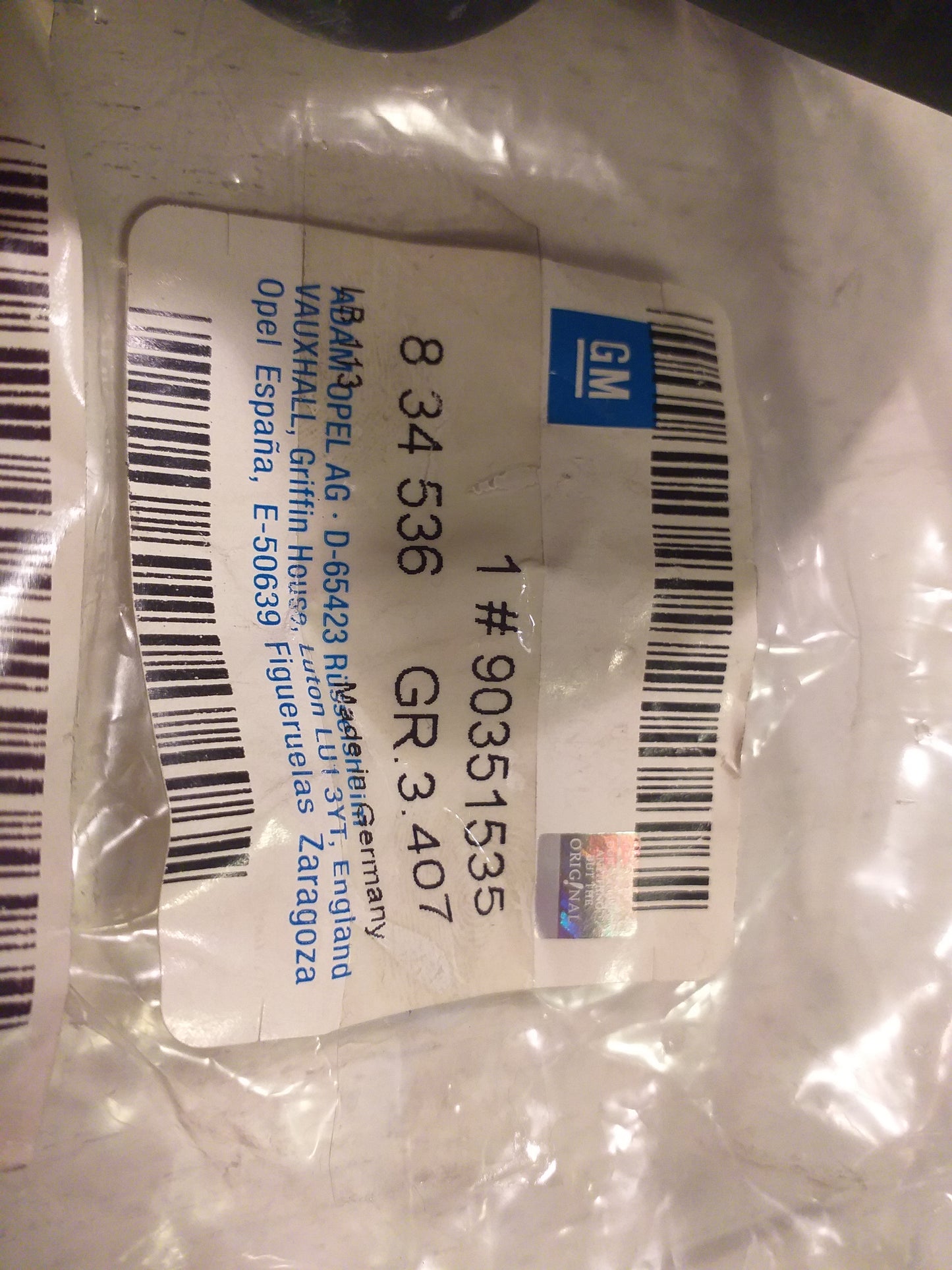 Astra Ansaugrohr vorne Luftfilterkasten original GM Opel NEU