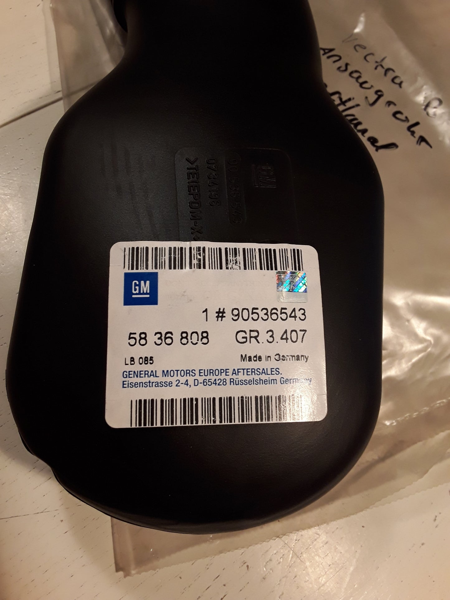 Vectra B Ansaugrohr Luftkanal original GM Opel NEU